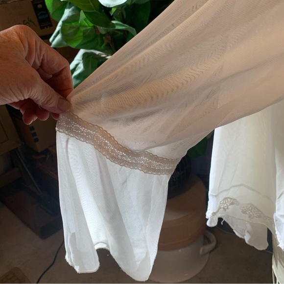 Indigo Thread Co Lace Embroidery Embroidered Off White Flowy Fancy Boho - Picture 7 of 15